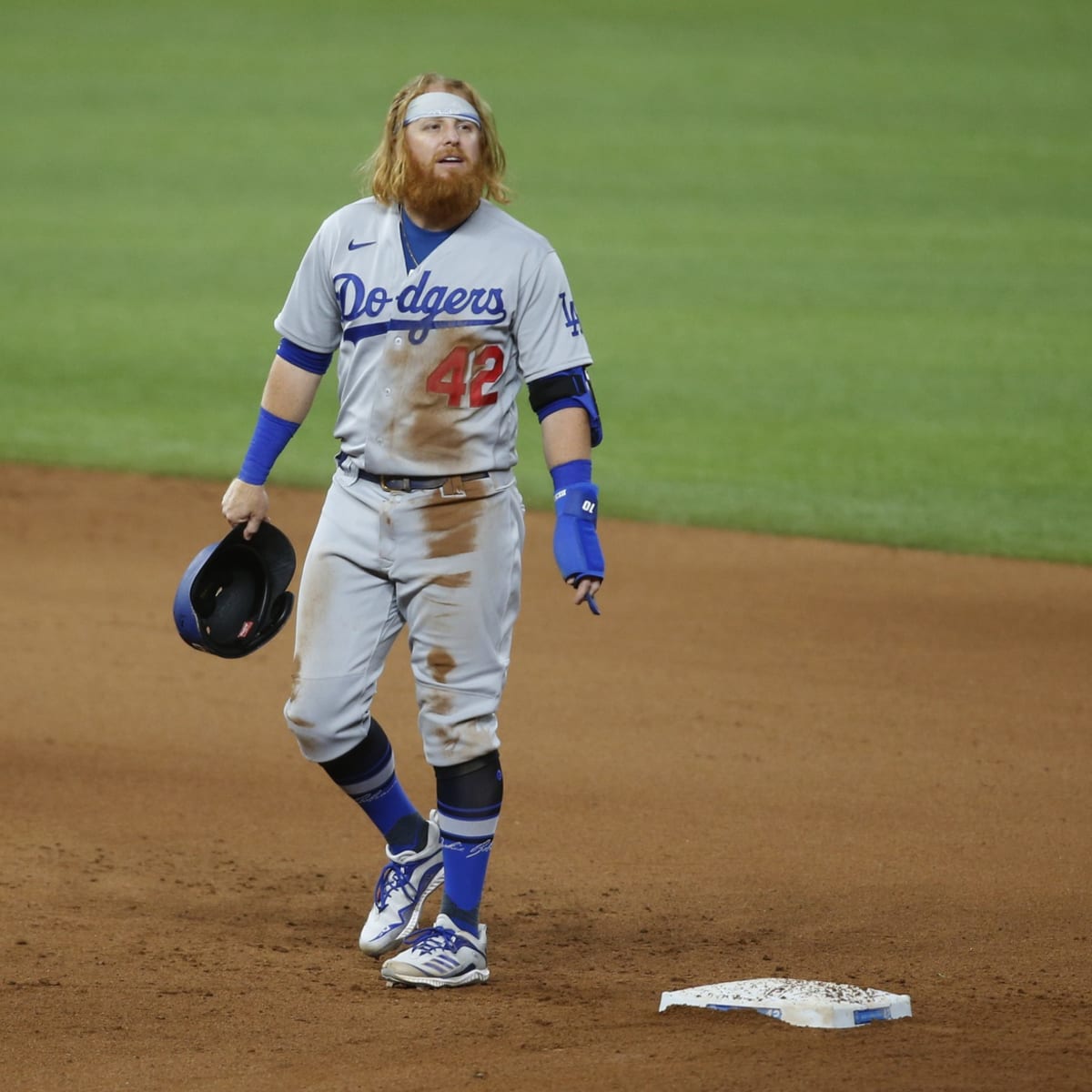 High Heat Stats on X: Justin Turner had this pine tar stain just