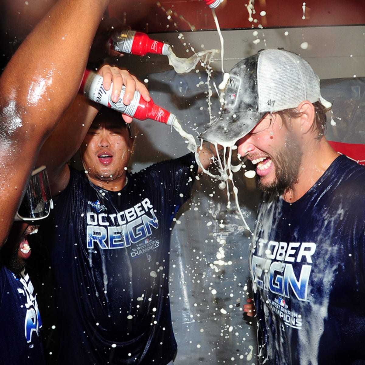 NL West Champs know how to party.