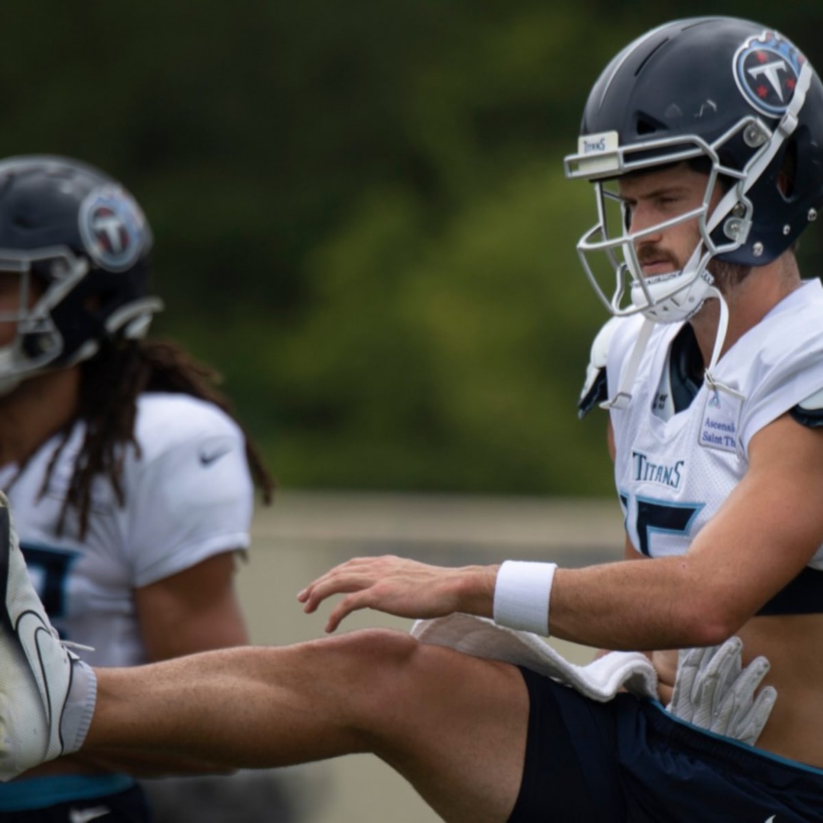 Tennessee Titans wide receiver Cody Hollister (16) runs a drill during NFL  football training camp Wednesday, July 28, 2021, in Nashville, Tenn. (AP  Photo/Mark Zaleski Stock Photo - Alamy