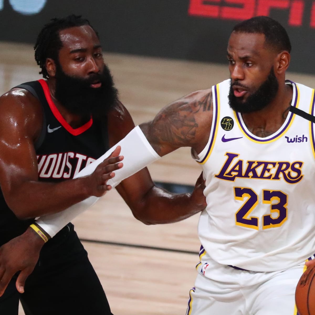 The Herd - LeBron James leads James Harden in every total