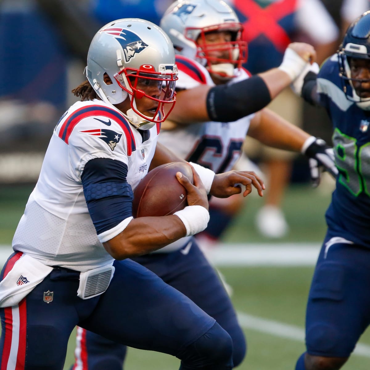 Cam Newton proves he can lead New England Patriots with his arm in loss to  Seahawks