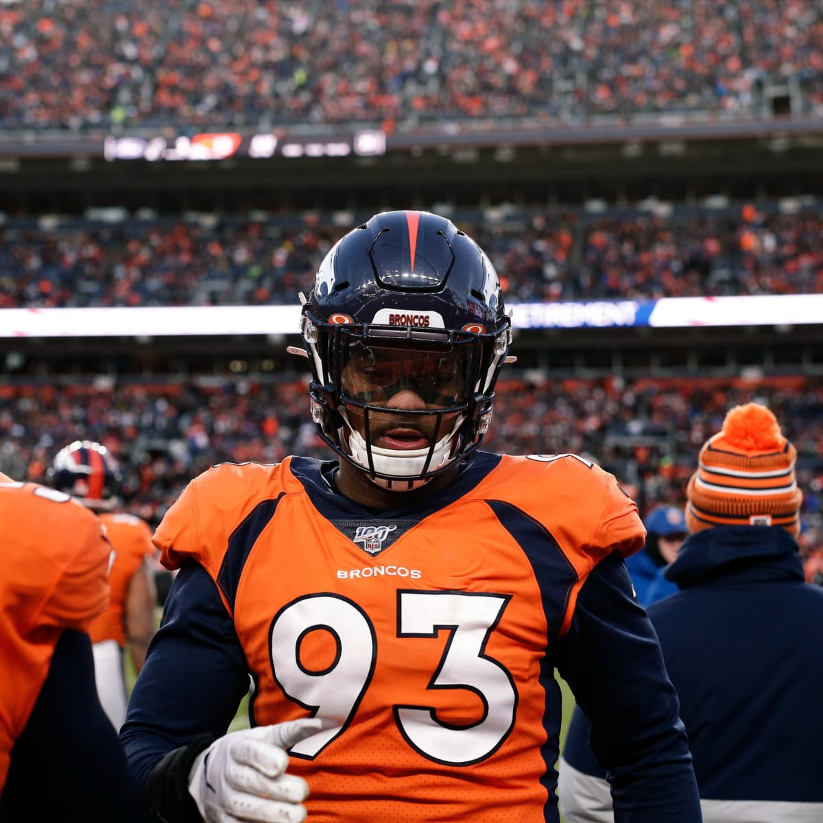 Dre'Mont Jones dominates in Broncos' blowout of Lions, with two