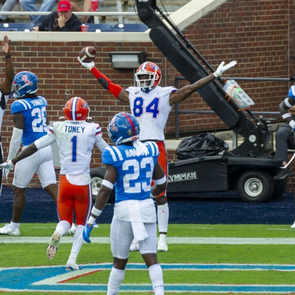 No. 5 Florida beats Ole Miss 51-35 in Kiffin's debut Ole Miss gators Florida  Oxford Mississippi