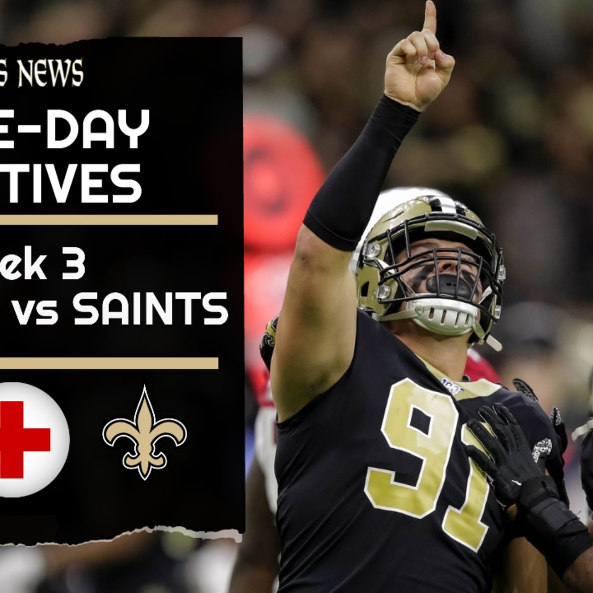 Saints vs. Packers Injury Report — Week 3