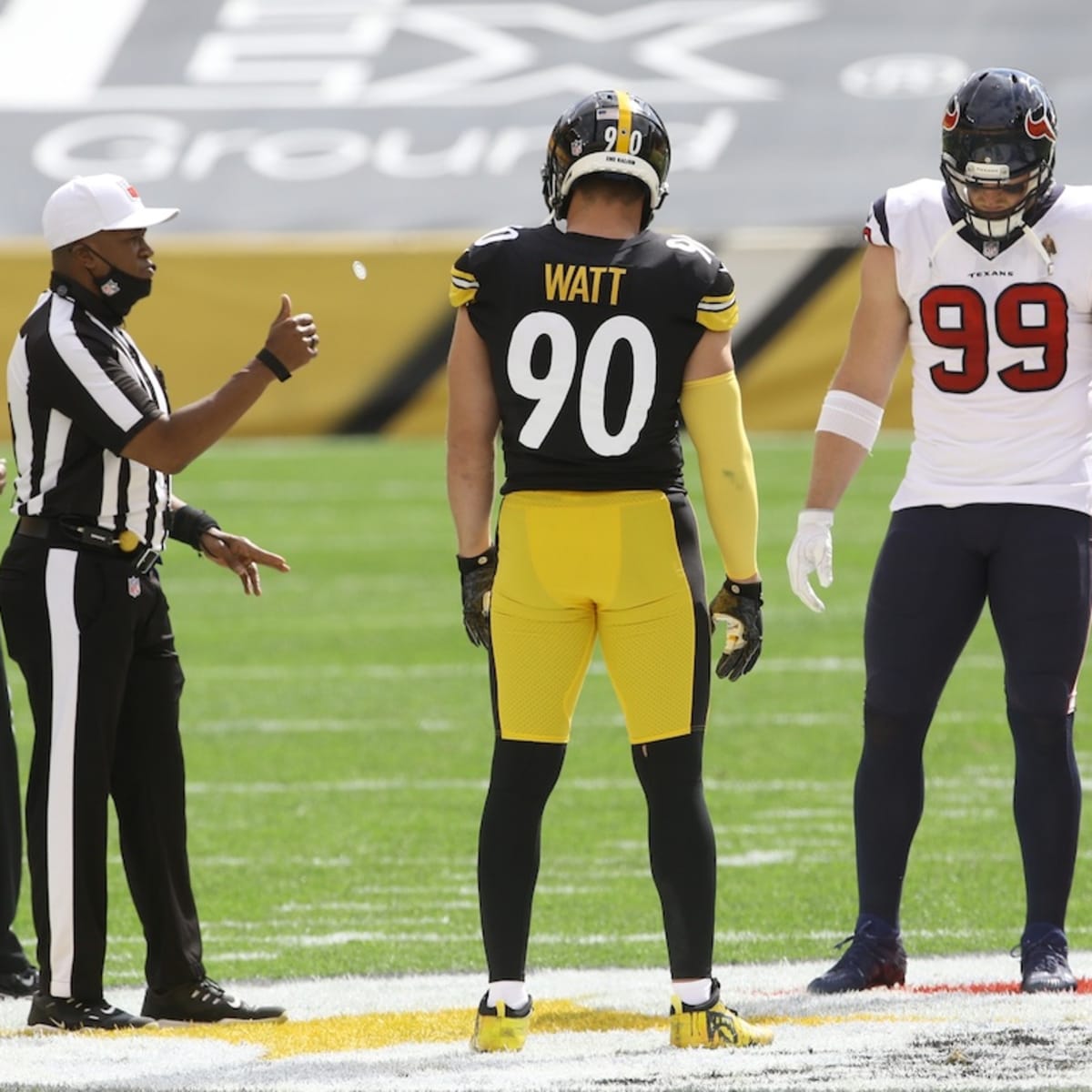 WATT BROTHERS T.J..DEREK..JJ 9/27/20 STEELERS VS TEXANS HEINZ FLD COLOR  8X10