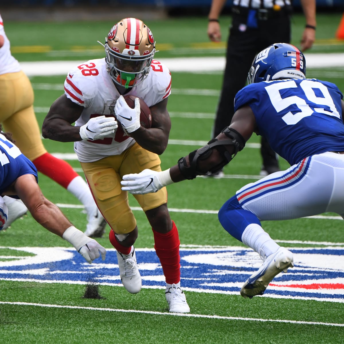 San Francisco 49ers trample short-handed New York Giants for 3-0