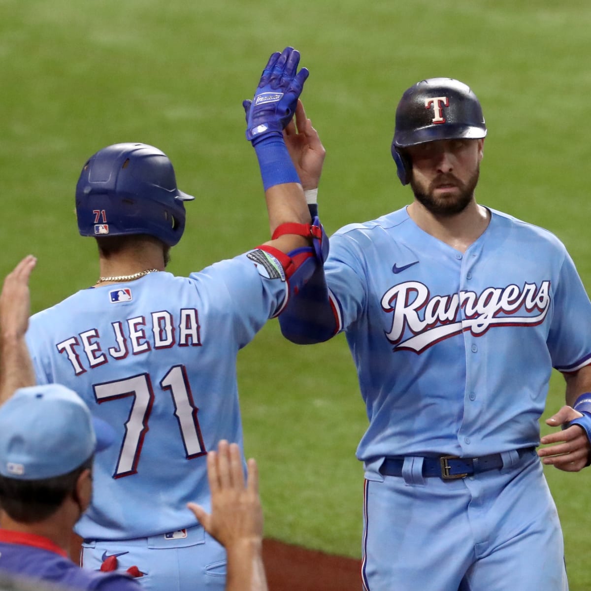 Texas Rangers unveil new uniforms for 2020 season, including baby