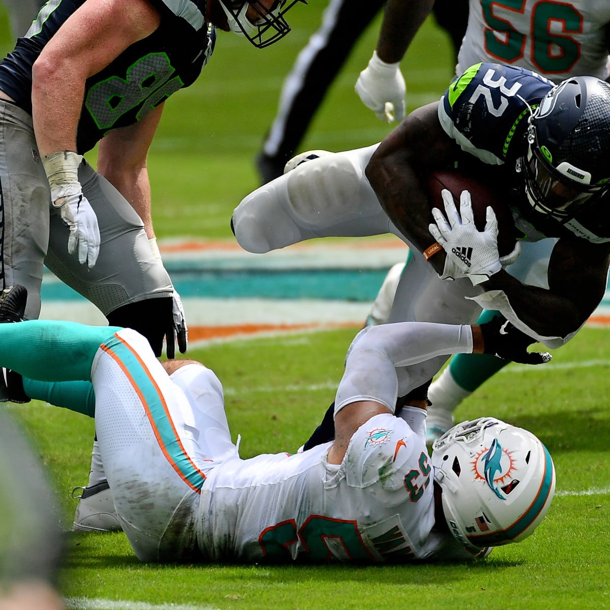 Red zone woes costly for Dolphins in 31-23 loss to Seattle - The San Diego  Union-Tribune