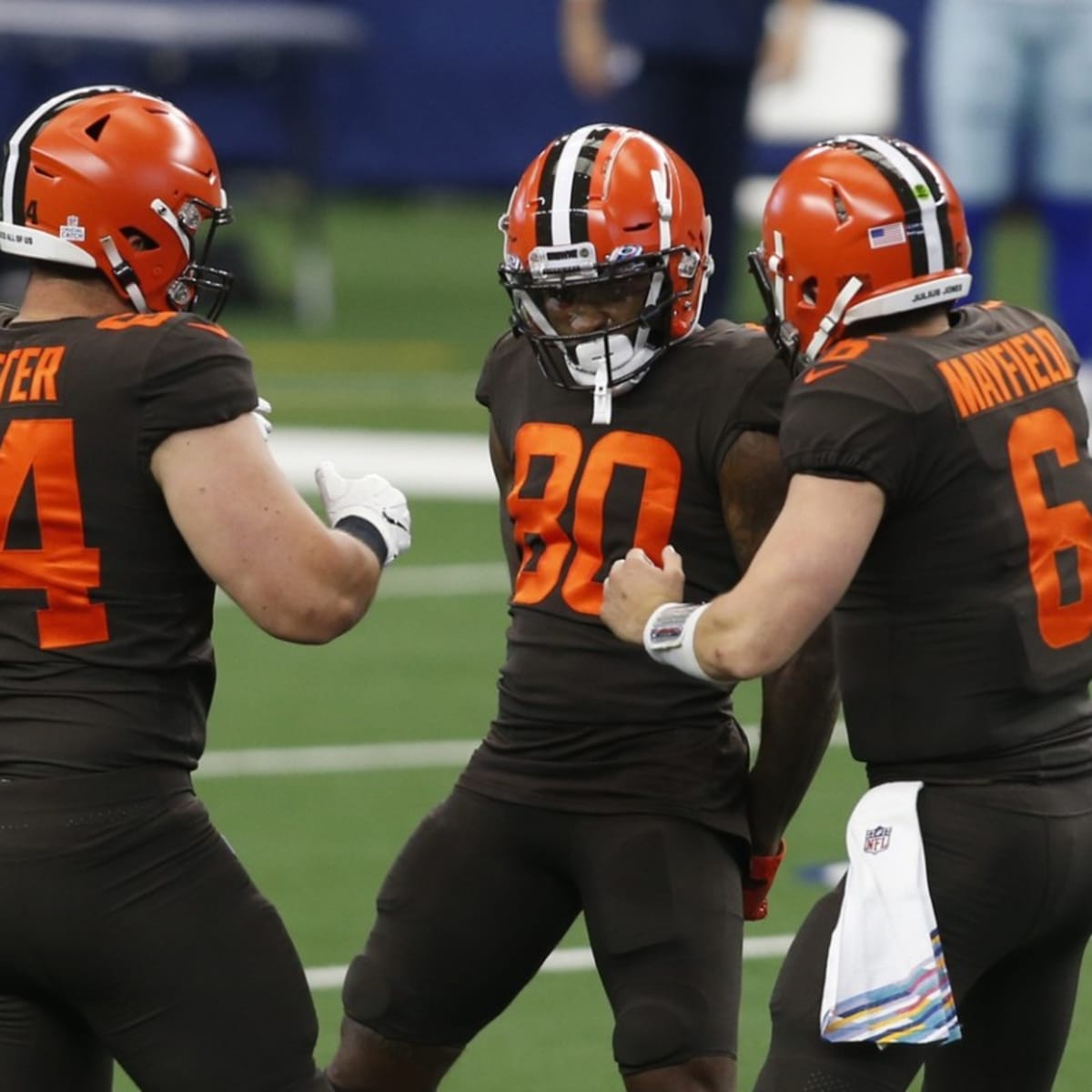 A glimpse at the Browns' new 1,250-seat grandstand for fans in