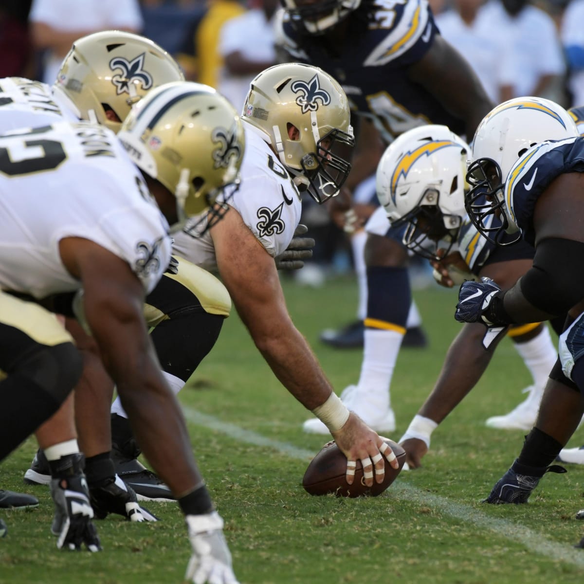 Aug 21, 2010: A fan with an old Drew Brees Jersey from his time with the  Chargers attends the preseason game between the New Orleans Saints and the San  Diego Chargers at