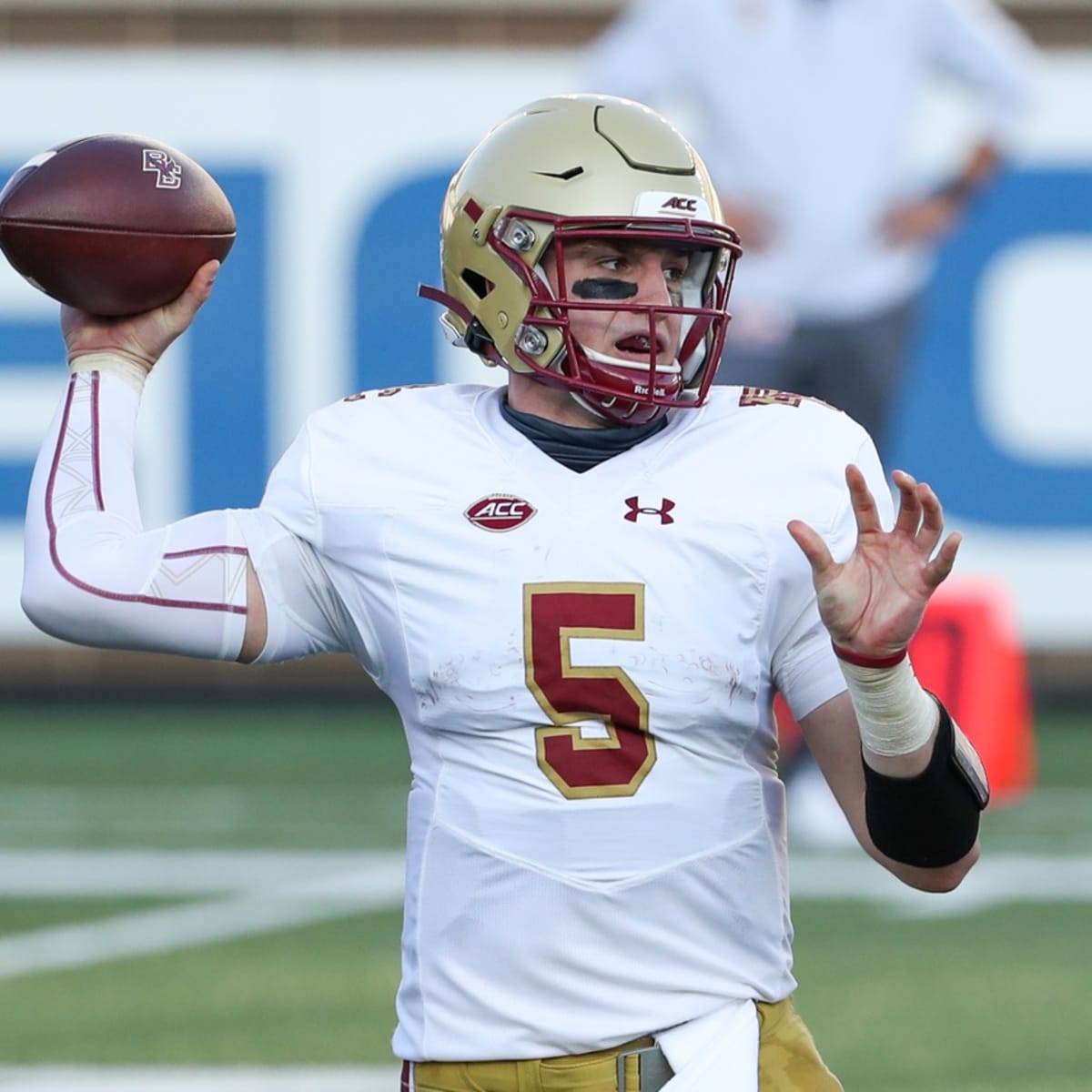 Los Angeles Chargers select Boston College OG Zion Johnson with the 17th  pick. Grade: A