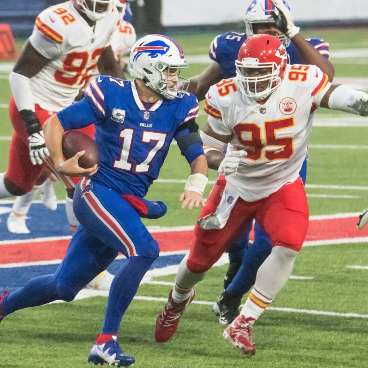 Bills defense shocks Chiefs as Patrick Mahomes loses QB battle to Josh  Allen