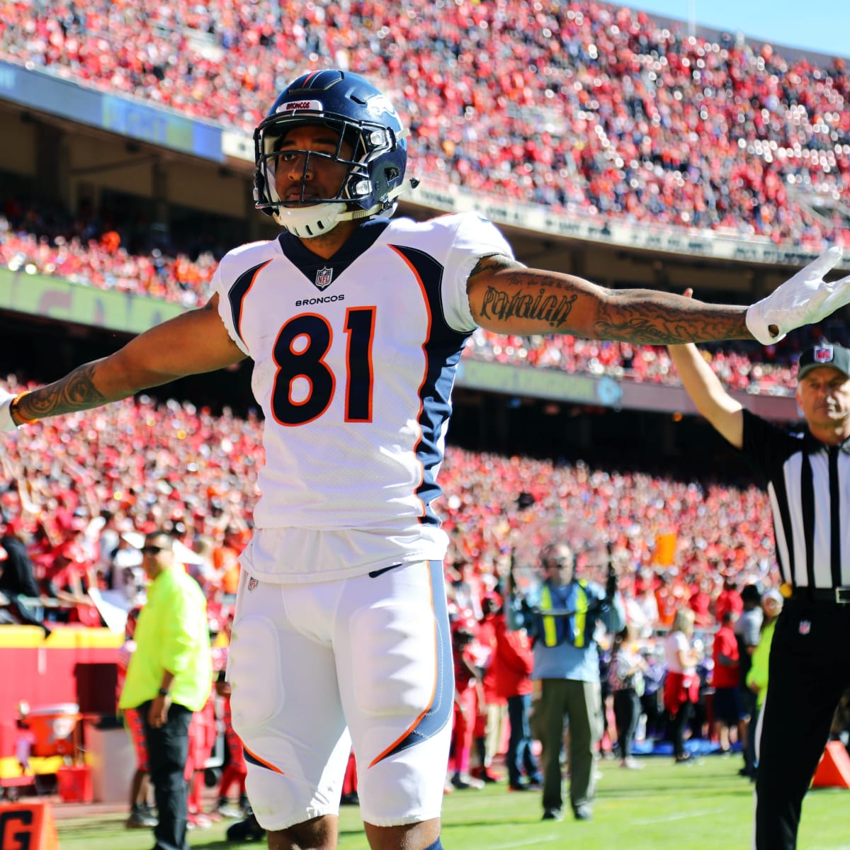 Denver Broncos WR Tim Patrick sends a strong message to division rivals