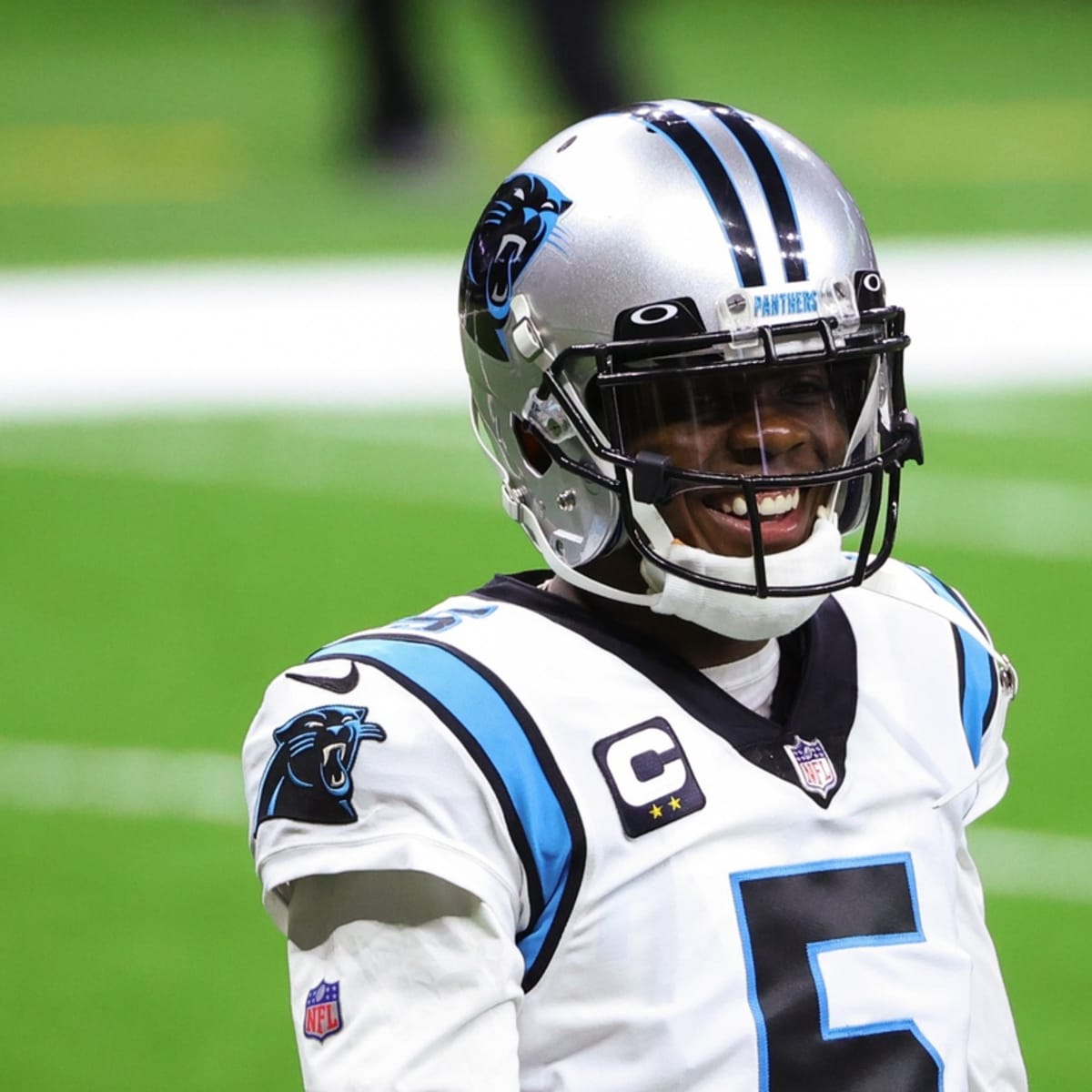 Teddy Bridgewater of the Carolina Panthers passes during the