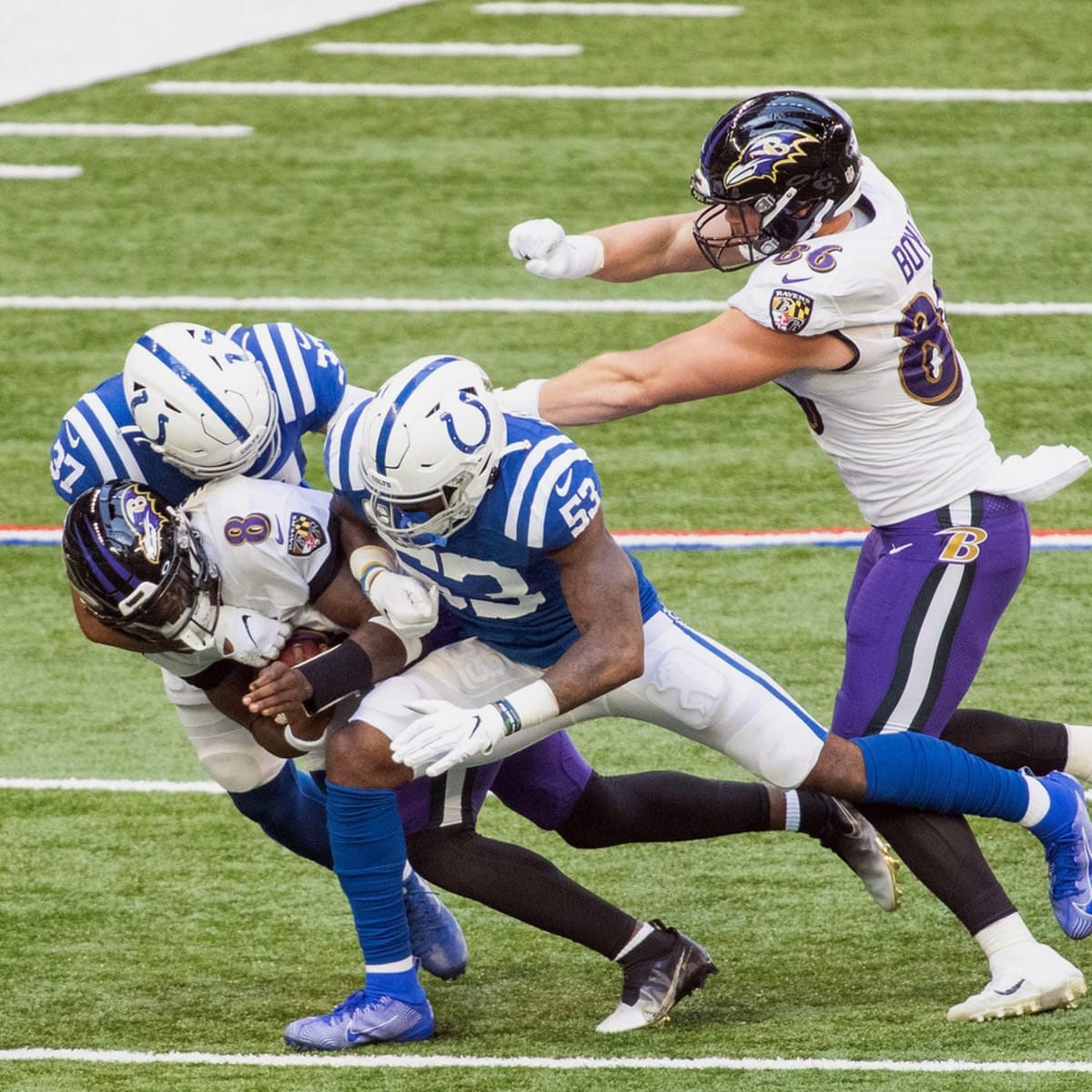 Ravens Use Balanced Effort to Run Past Colts - Sports Illustrated