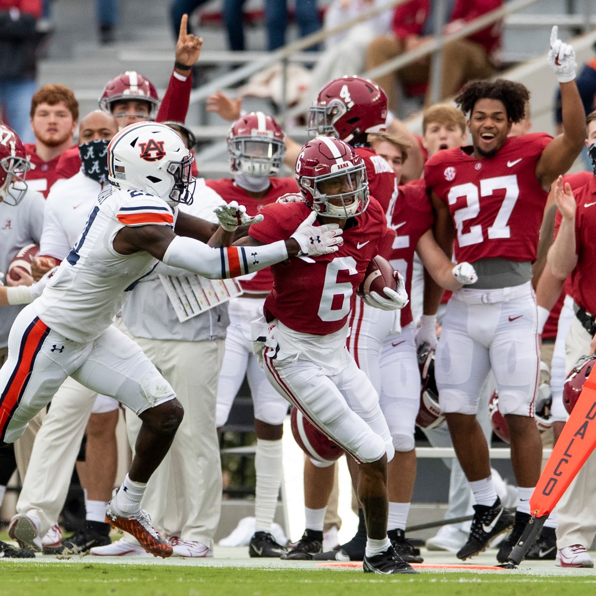 Steve Sarkisian Goes In-Depth on DeVonta Smith & Landon Dickerson