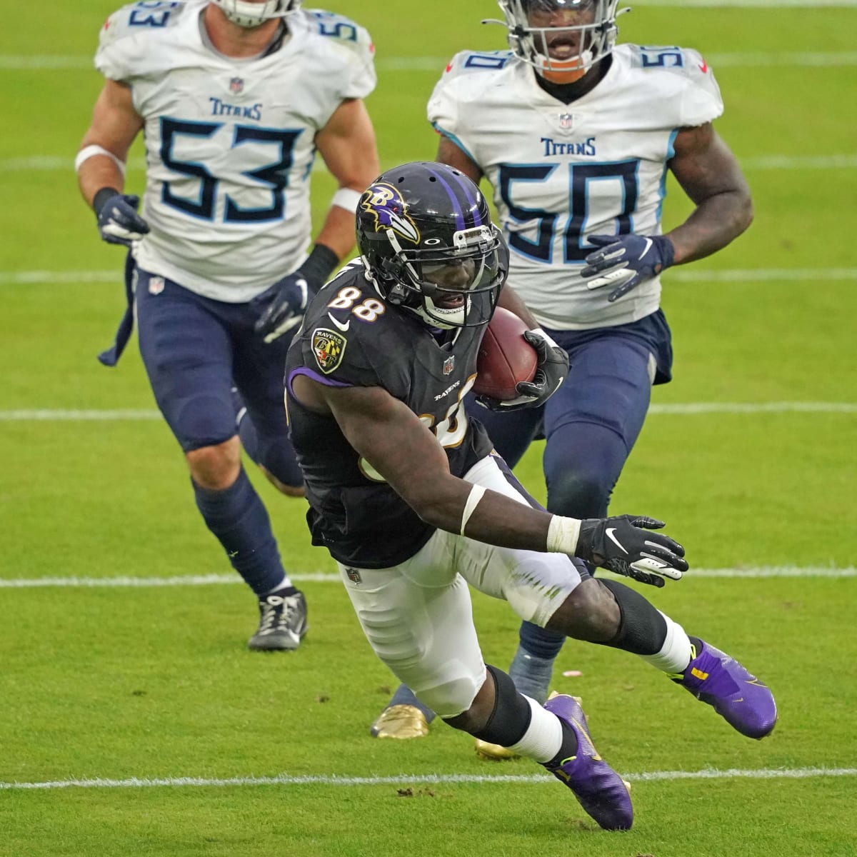 Baltimore Ravens - Dez Bryant's first game as a Raven.