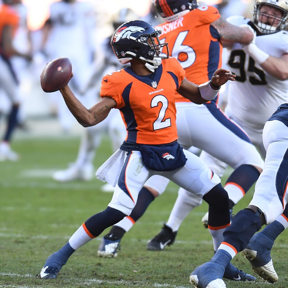 Broncos start wide receiver Kendall Hinton as quarterback after COVID  crisis