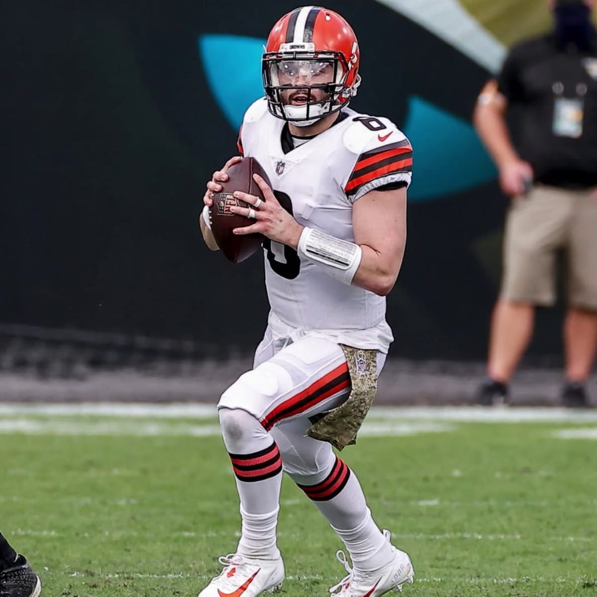 Cleveland Browns QB Baker Mayfield wears custom cleats in tribute