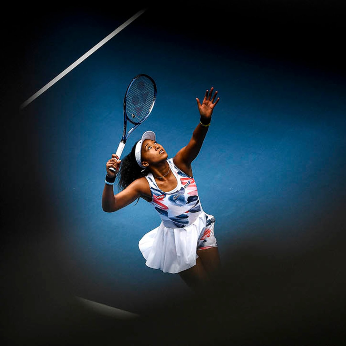 naomi osaka tennis athlete reference digital portrait painting art Sticker  for Sale by wruby