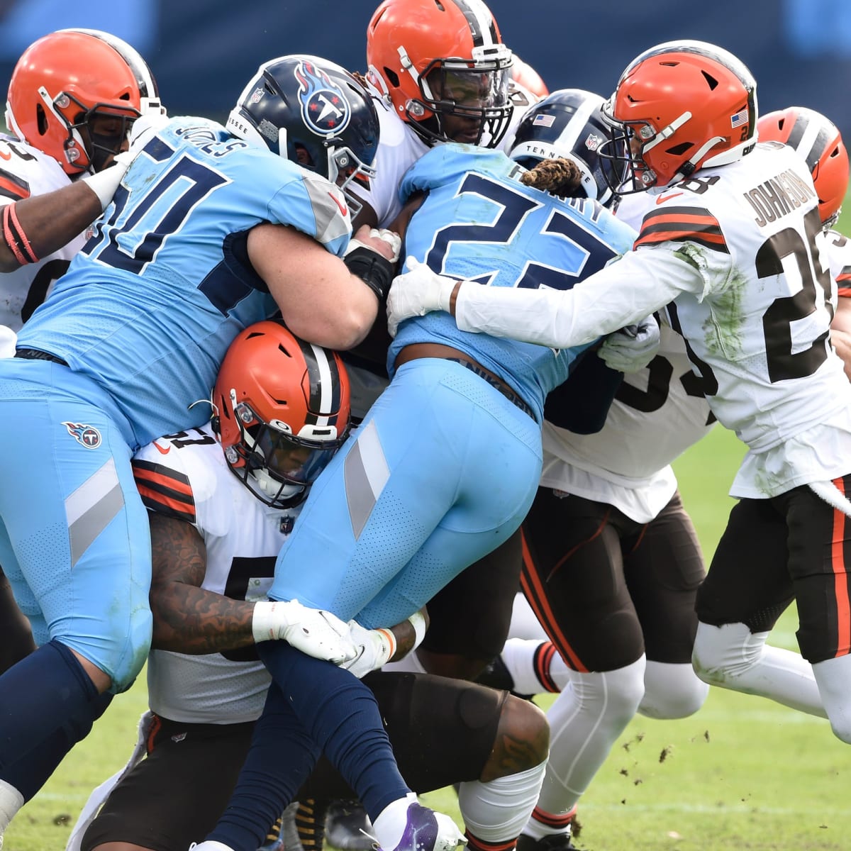 Denver Broncos wide receiver Tyrie Cleveland (16) plays against the  Tennessee Titans during the first half of an NFL football game Sunday, Nov.  13, 2022, in Nashville, Tenn. (AP Photo/Mark Zaleski Stock