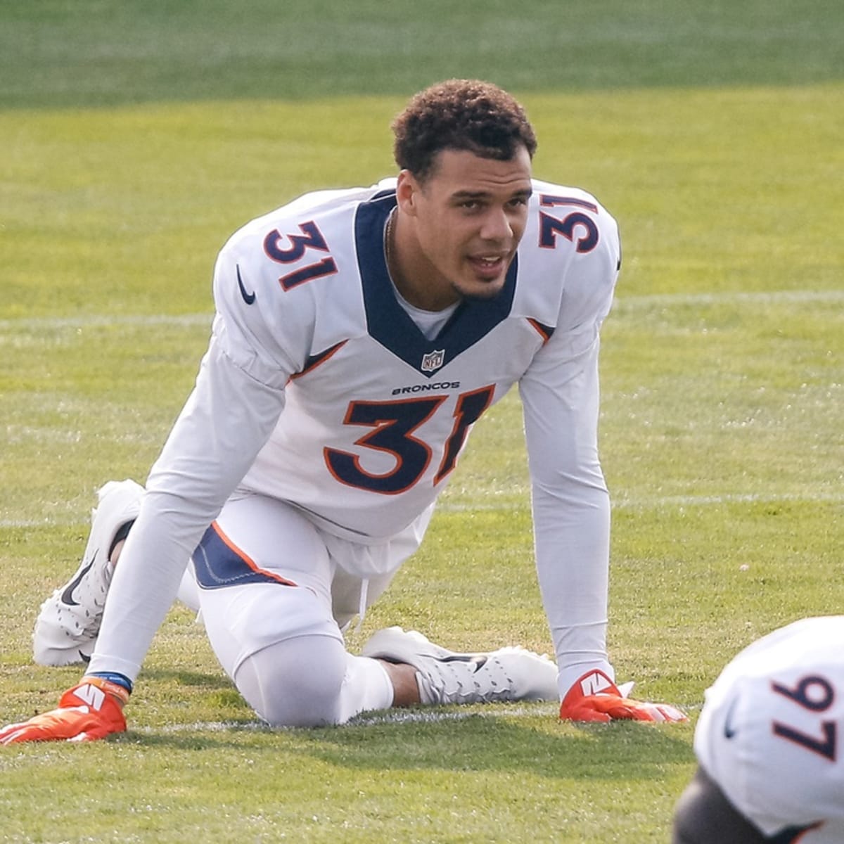 Pic of Justin Simmons, the Broncos 2019 Walter Payton Man of the