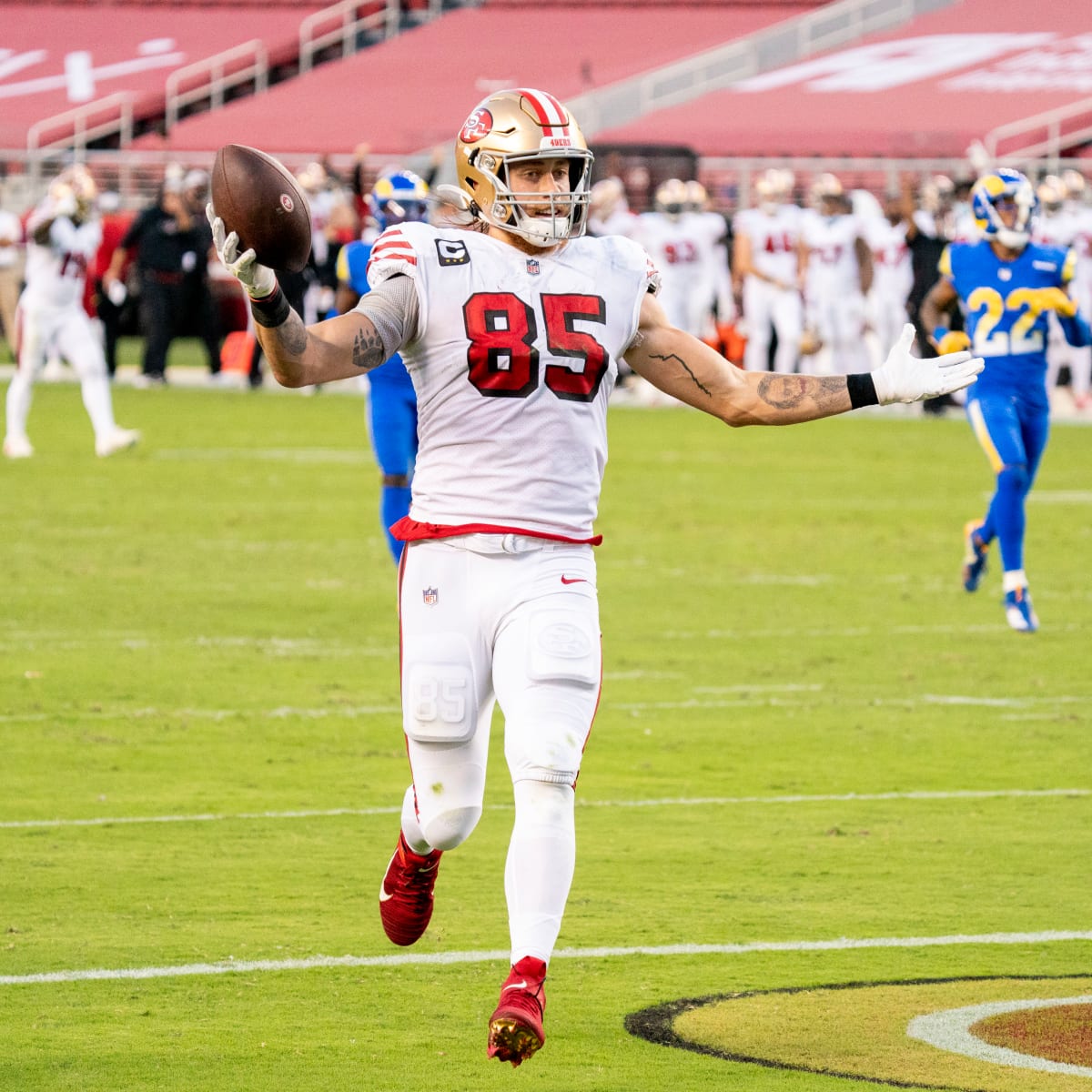 George Kittle to make 49ers return against Eagles, Jimmy Garoppolo still  sidelined