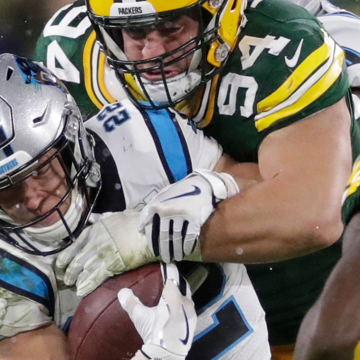 Panthers at Packers: Christian McCaffrey, Russell Okung ruled out