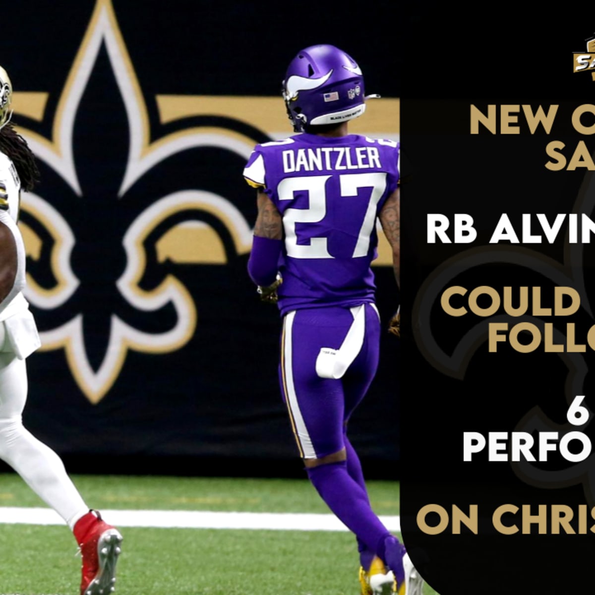 Wearing Christmas cleats, Alvin Kamara helps spark Saints offense