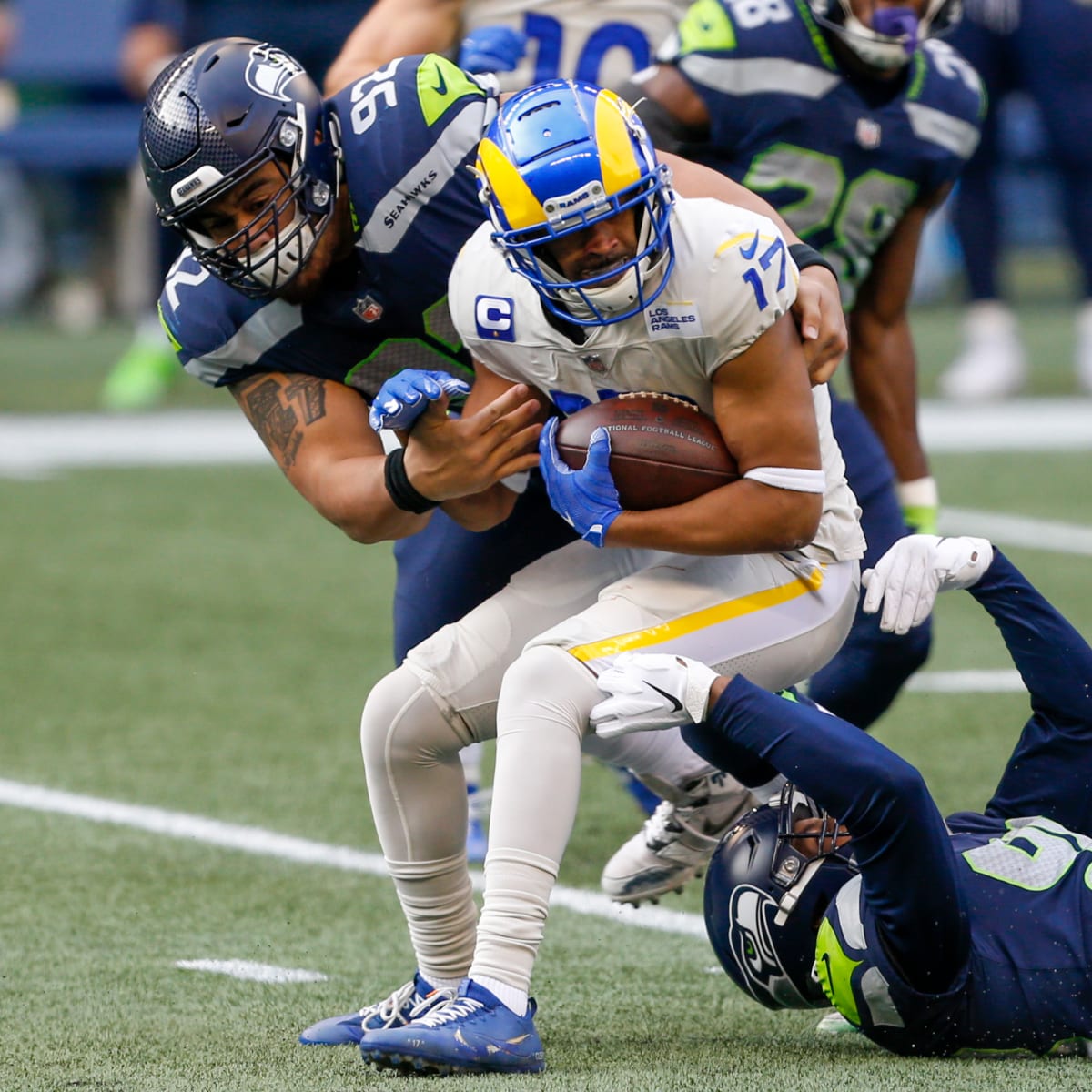 Seahawks DT Bryan Mone added to COVID-19 reserve list ahead of Tuesday's  game against the L.A. Rams