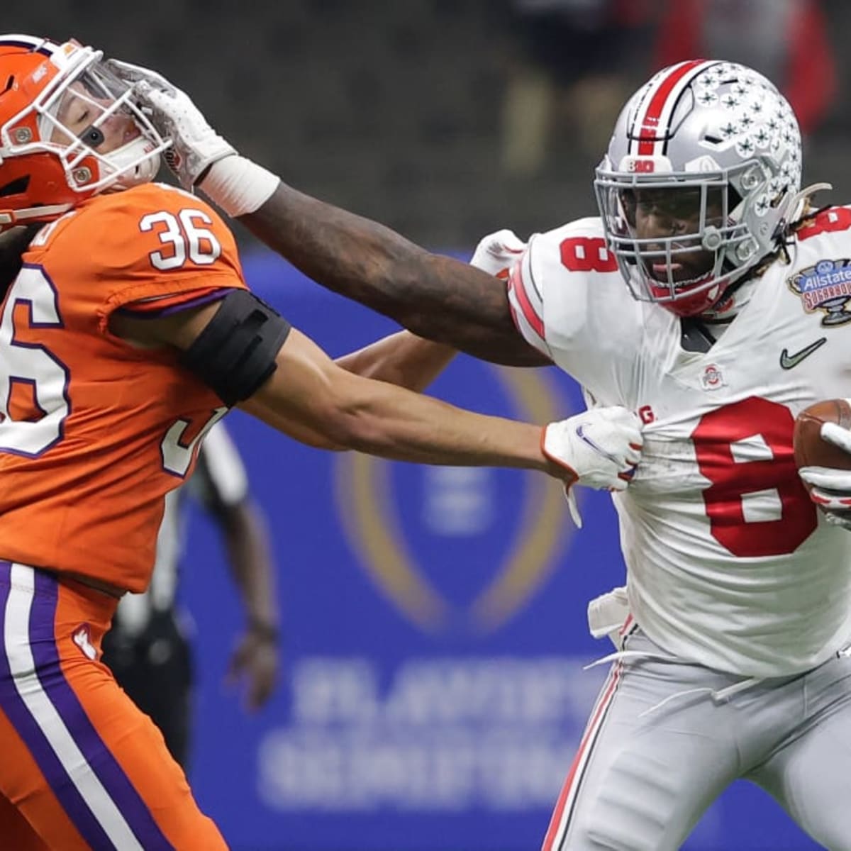 Trey Sermon attempts to one-up Ezekiel Elliott