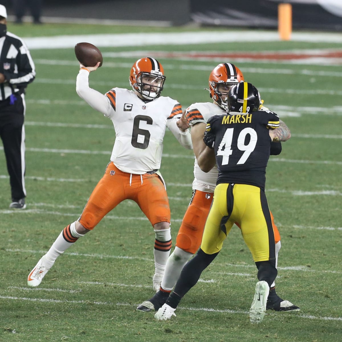 Browns win season opener for 1st time since 2004, beat Mayfield