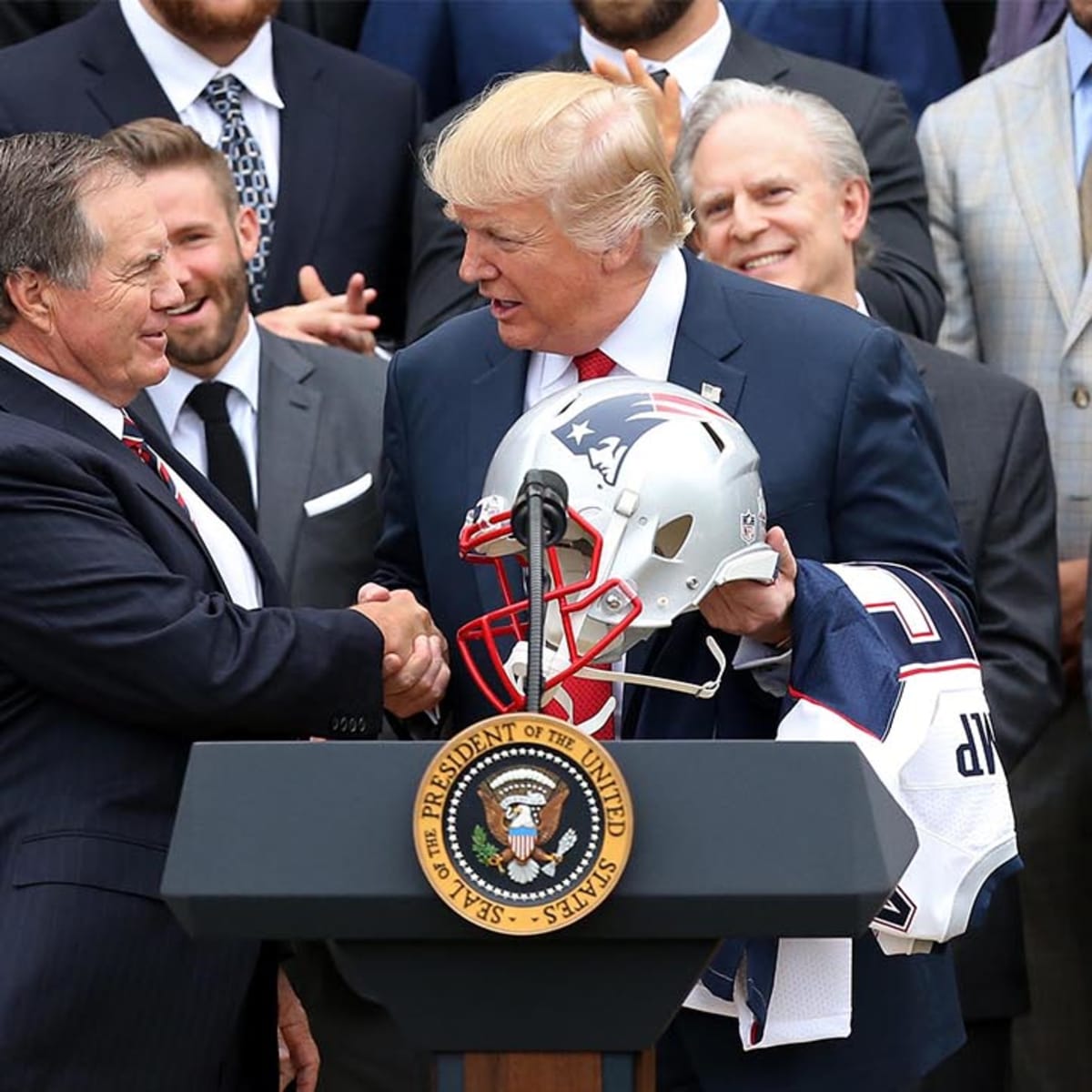 New England Patriots give President Trump a Super Bowl ring