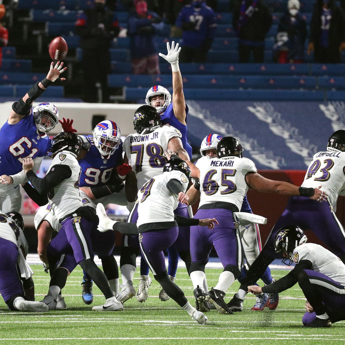 Justin Tucker Explains His Two Missed Kicks in Windy Buffalo