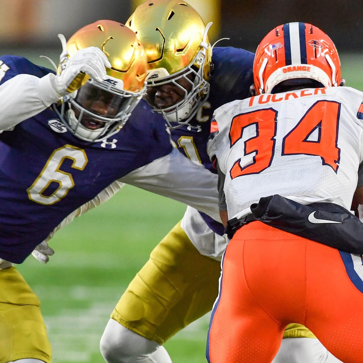 Miami Dolphins trade for 42nd pick from Giants, select Notre Dame OT Liam  Eichenberg