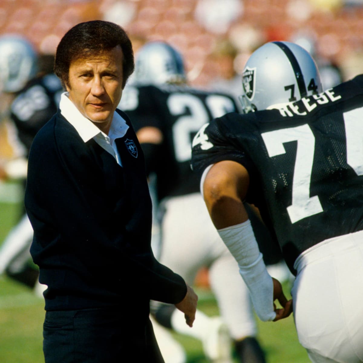 Former Raiders coach Tom Flores: first person of color to lead NFL