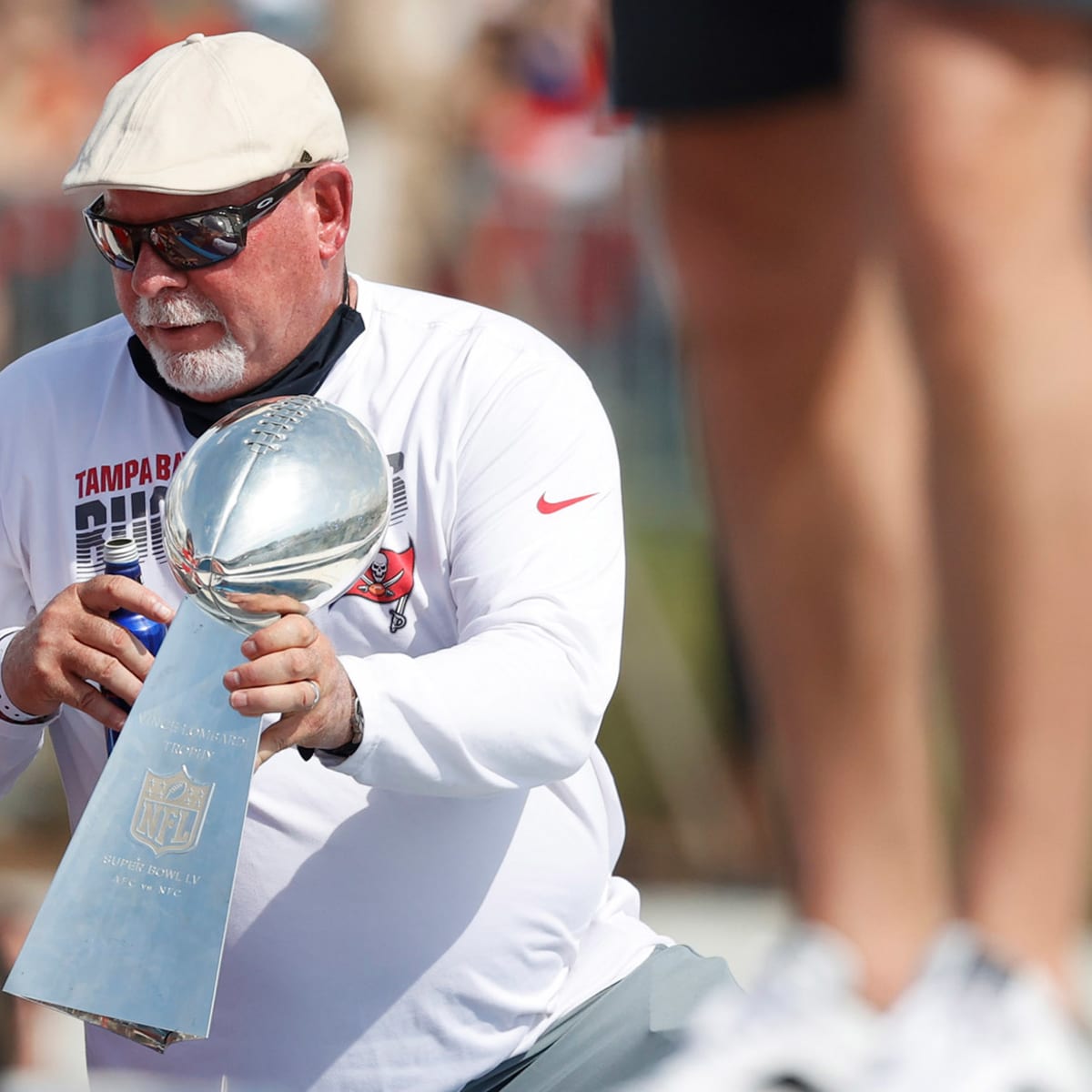 Super Bowl 2021: Bruce Arians drenched in BLUE Gatorade after thumping win  over Chiefs