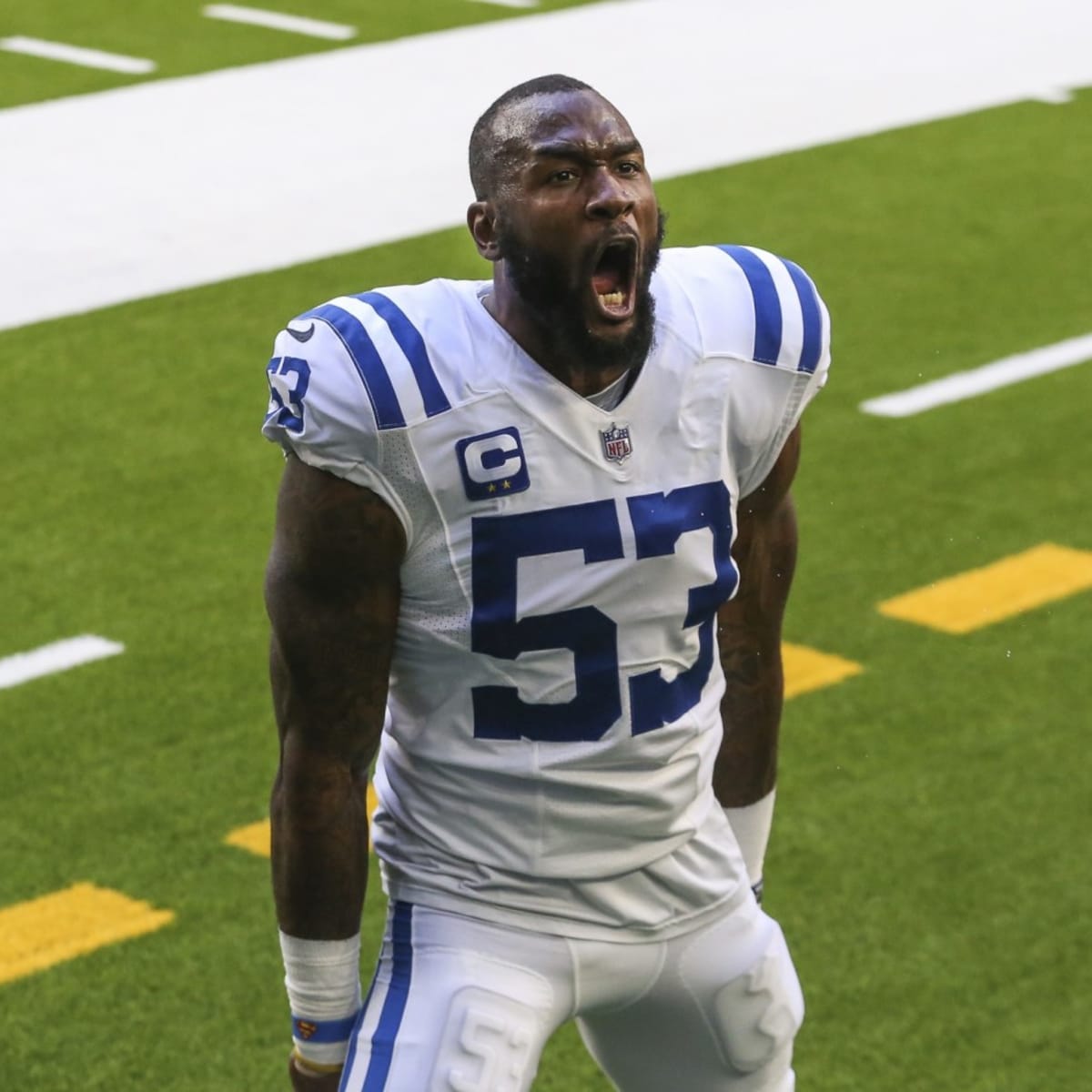 Indianapolis Colts' linebacker Darius Leonard returns home to host