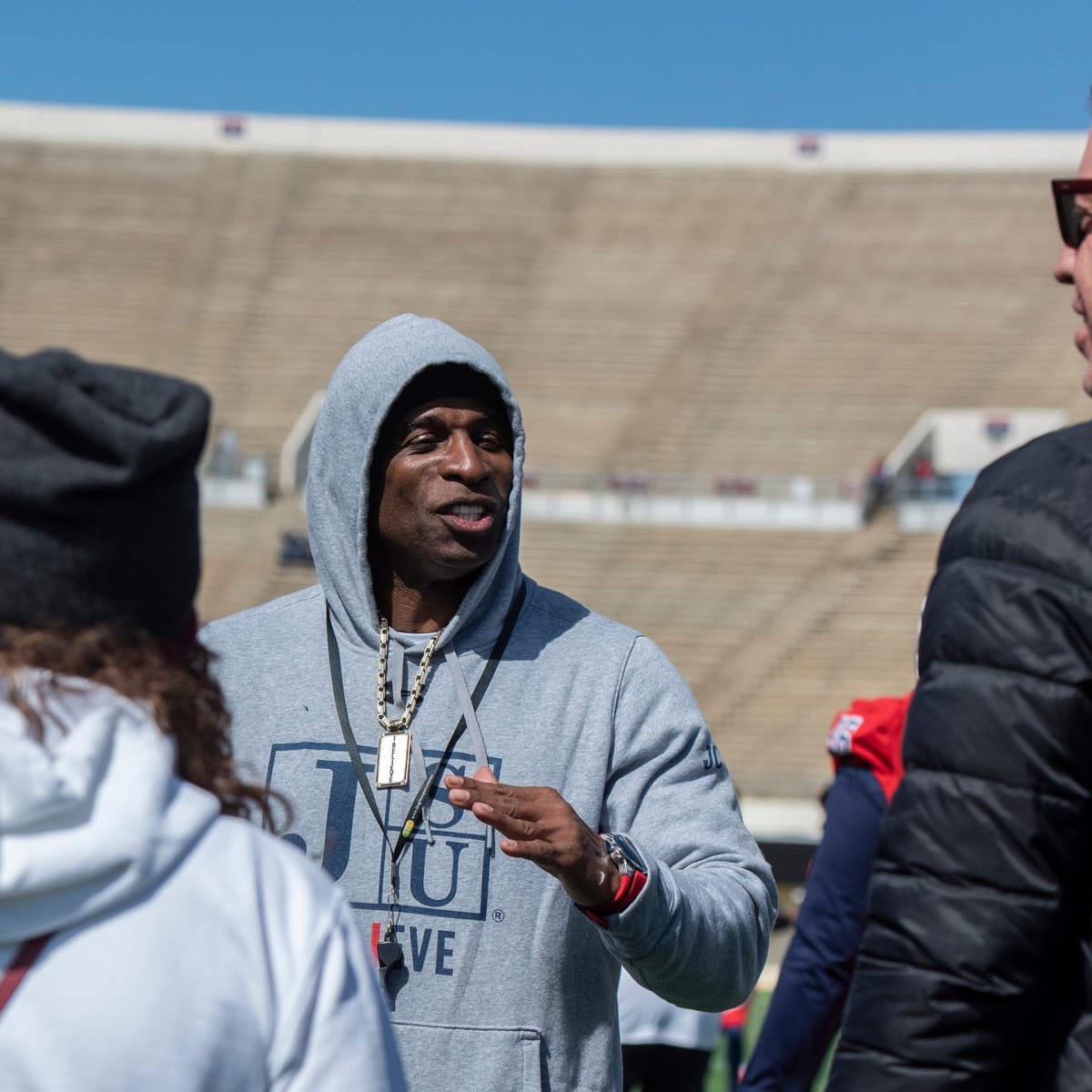 Deion Sanders surprised by Troy Aikman before Jackson State debut - Sports  Illustrated