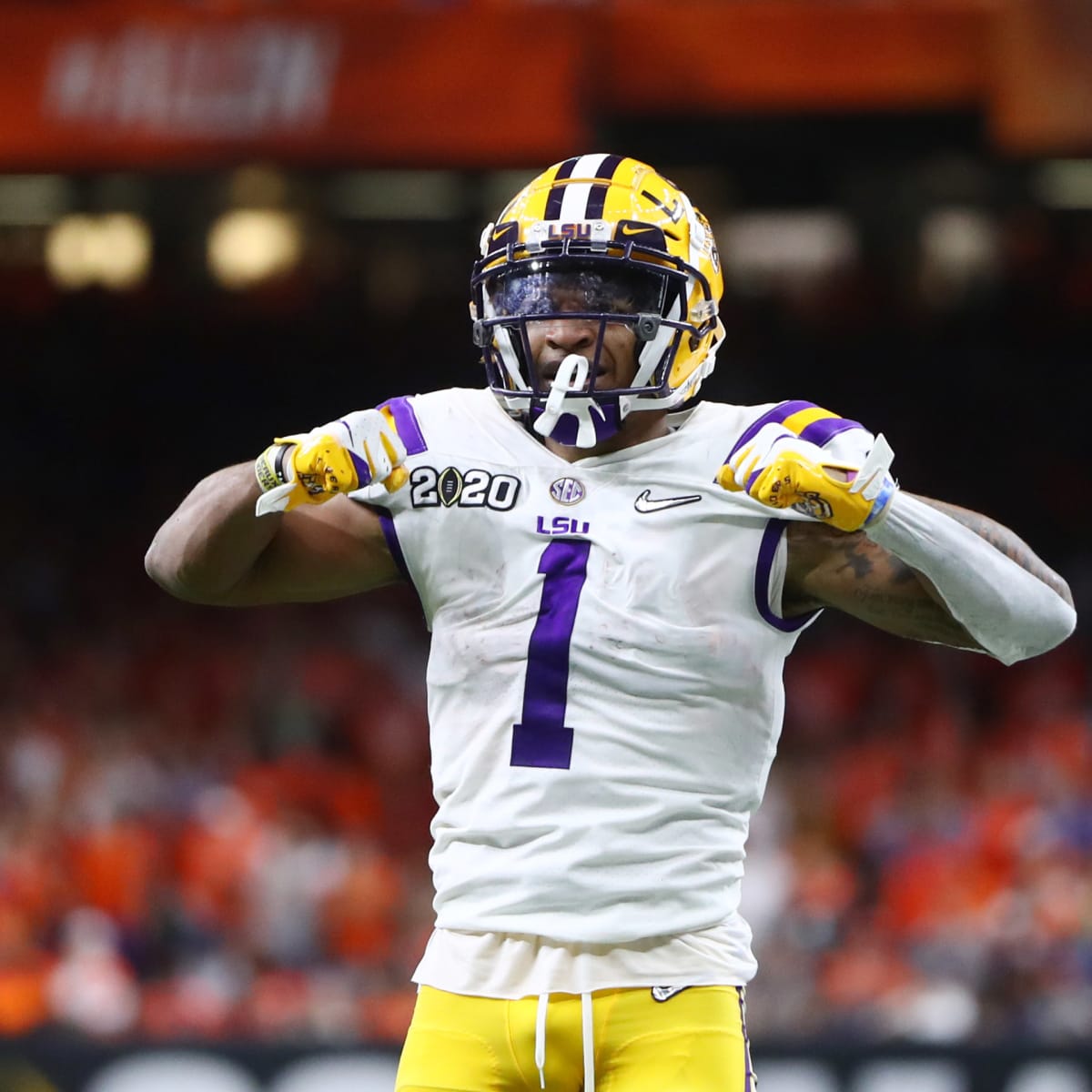 LSU's Ed Orgeron talks NFL Draft picks Ja'Marr Chase, Tyler Shelvin