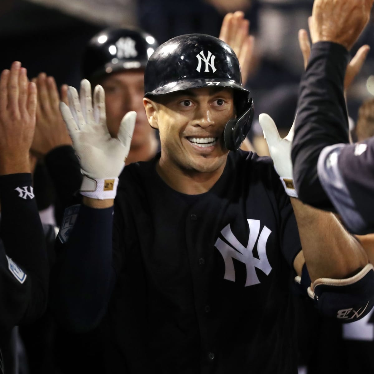 Giancarlo Stanton bats second in NY Yankees first spring training game