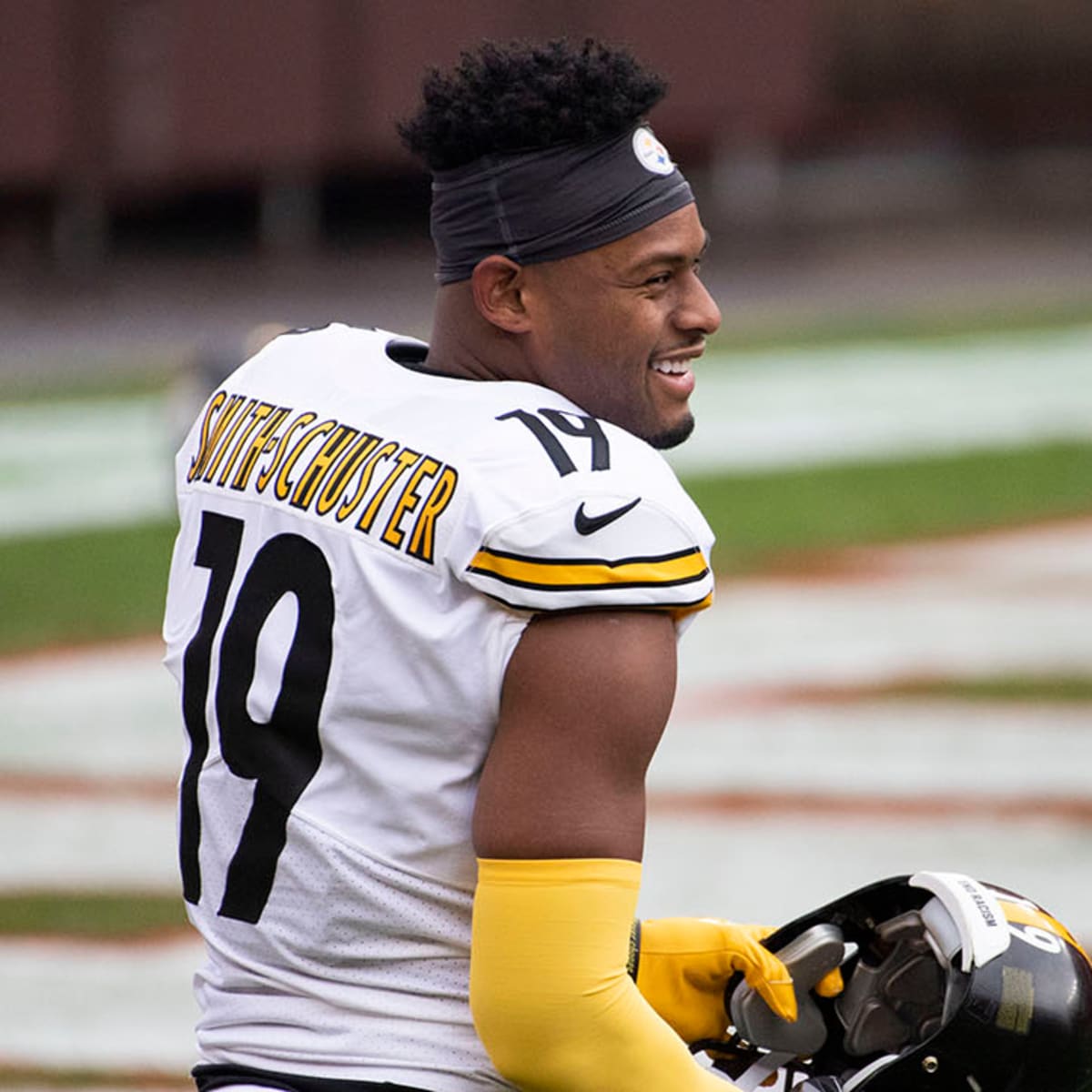 JUJU SMITH-SCHUSTER SIGNED PITTSBURGH STEELERS #19 SALUTE TO SERVICE N –  Super Sports Center