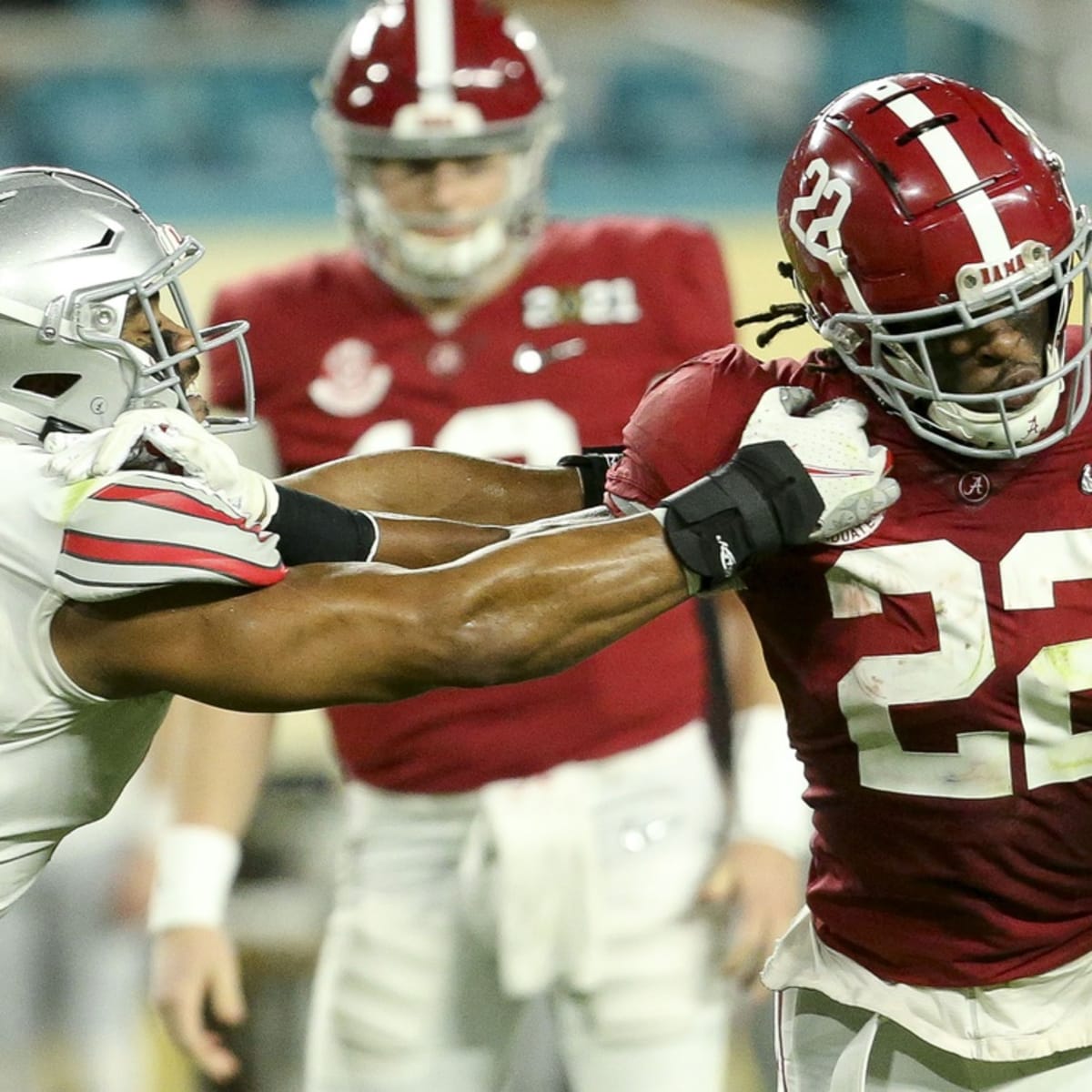 Draft Hunt: An NFL scouting report on Alabama RB Najee Harris - Silver And  Black Pride