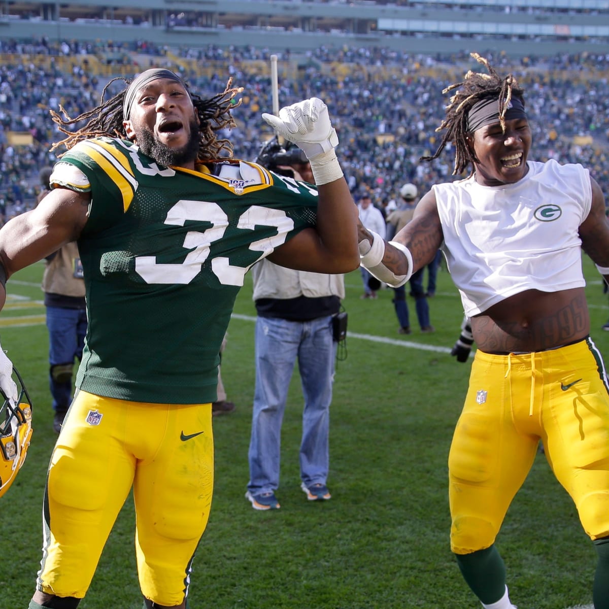 Aaron Jones and Jamaal Williams will provide TV commentary during 2023 NFL  Combine - Acme Packing Company