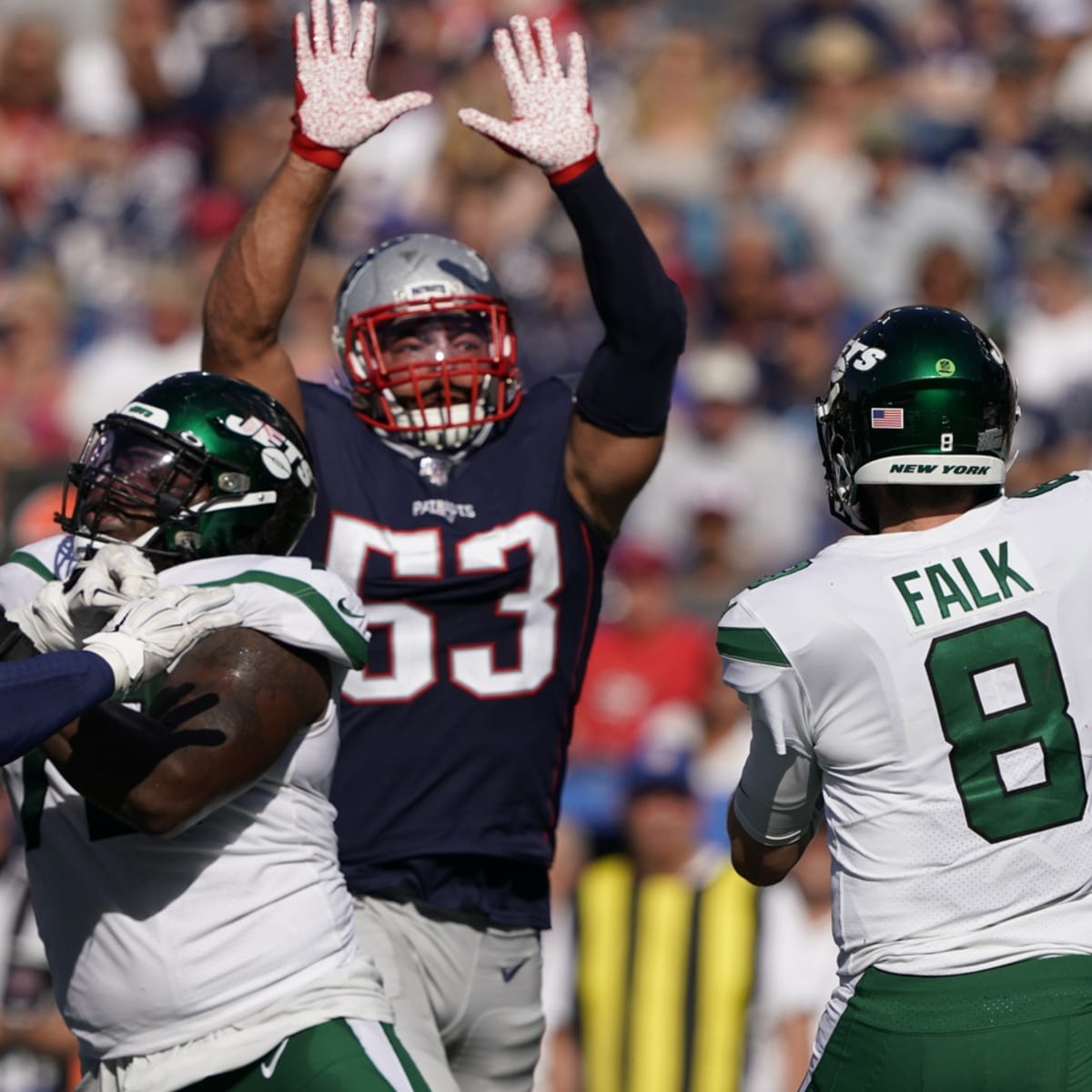 Patriots' Josh Uche trades No. 53 jersey back to Kyle Van Noy