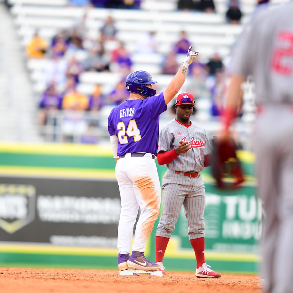 LSU Tigers Baseball Jersey Cade Beloso NCAA College Yellow Elite Alumni #24