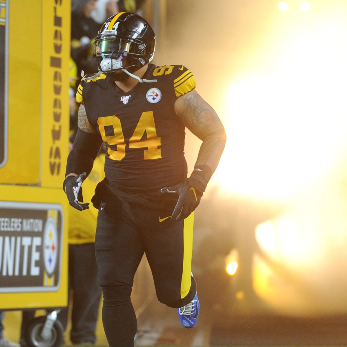 November 22, 2020 - Jacksonville, FL, U.S: Pittsburgh Steelers nose tackle  Tyson Alualu (94) during 1st half NFL football game between the Pittsburgh  Steelers and the Jacksonville Jaguars at TIAA Bank Field