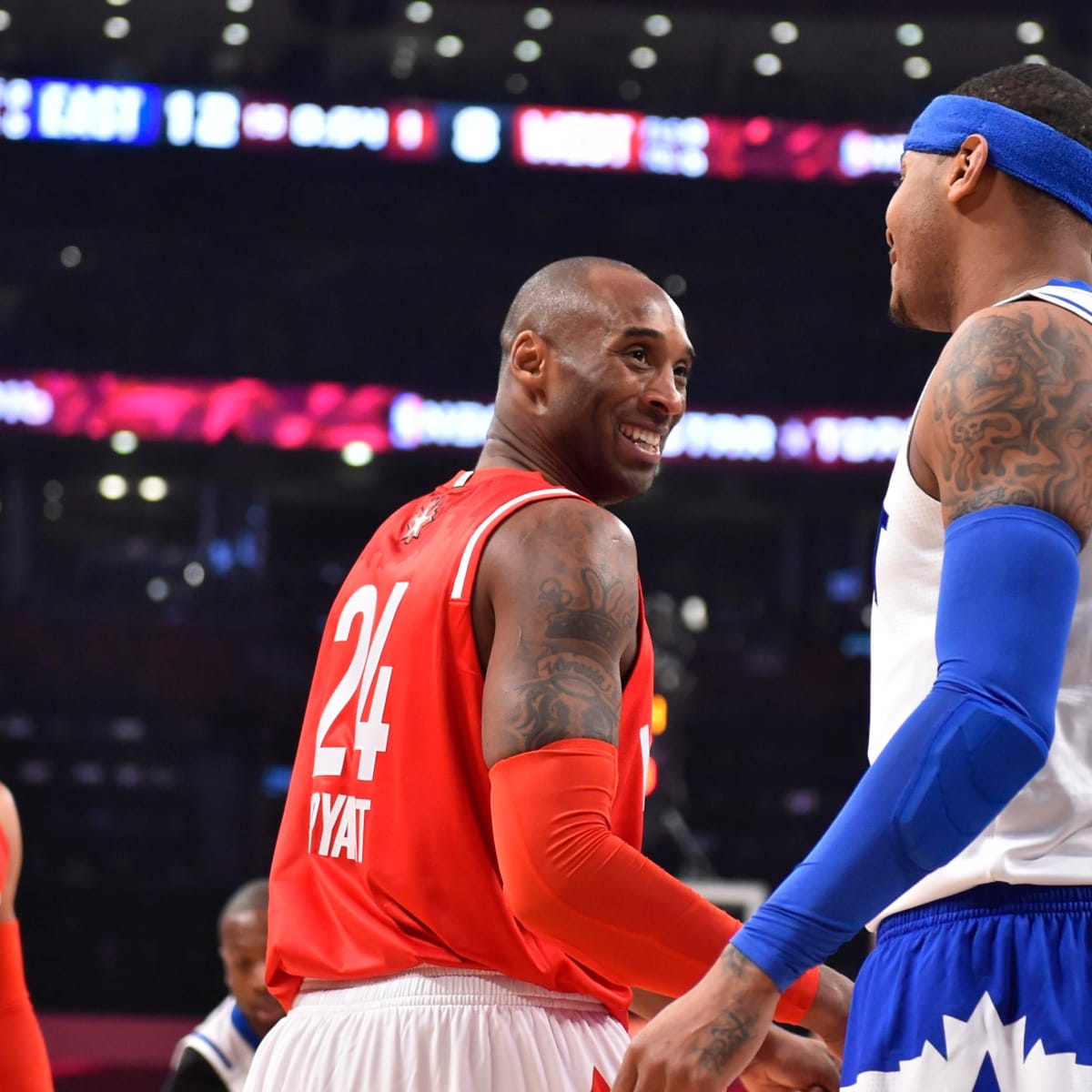 Carmelo Anthony talks about playing against Kobe Bryant