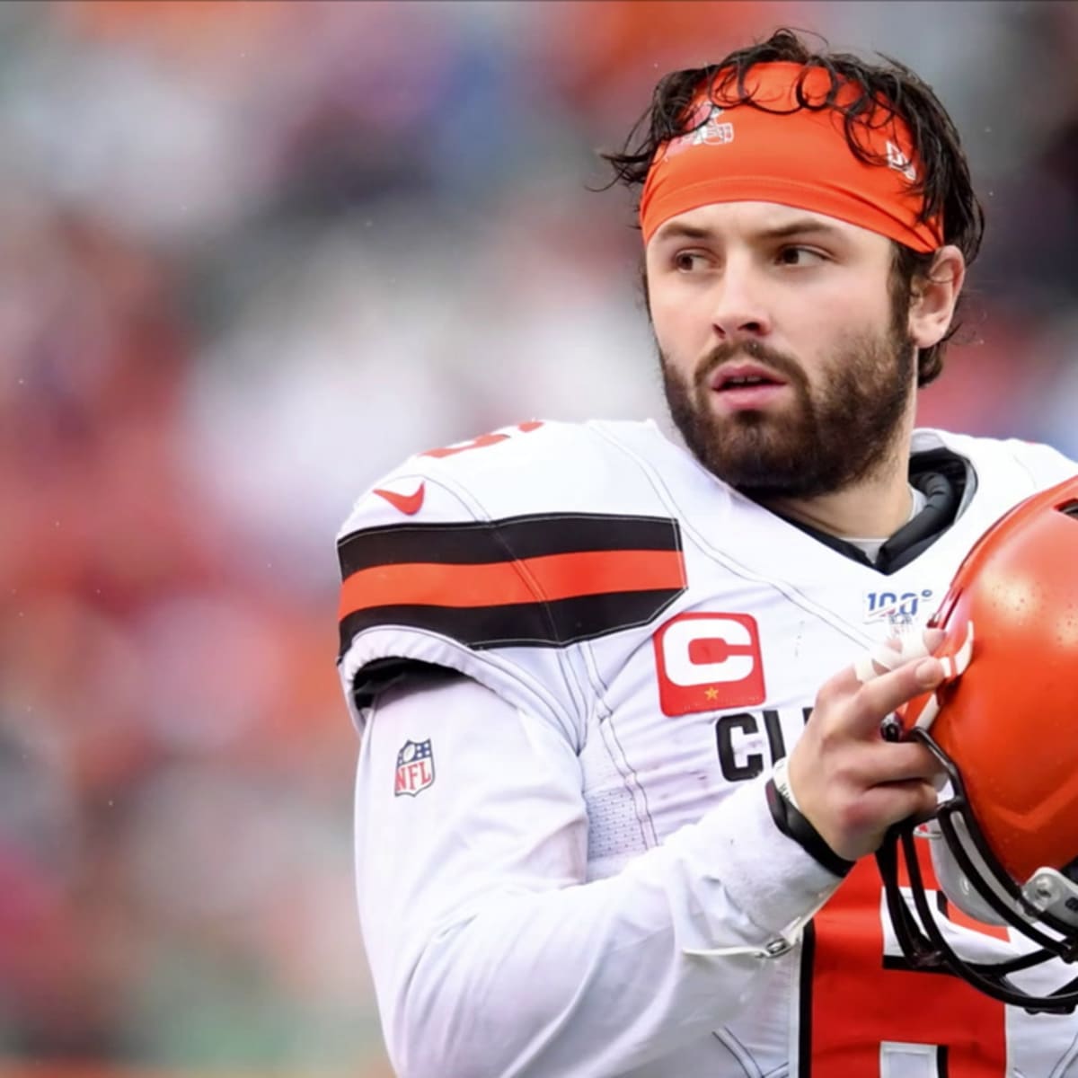 Baker Mayfield Acts As Fox Sports Host on Radio Row, Meets One of His  Heroes - Sports Illustrated Cleveland Browns News, Analysis and More