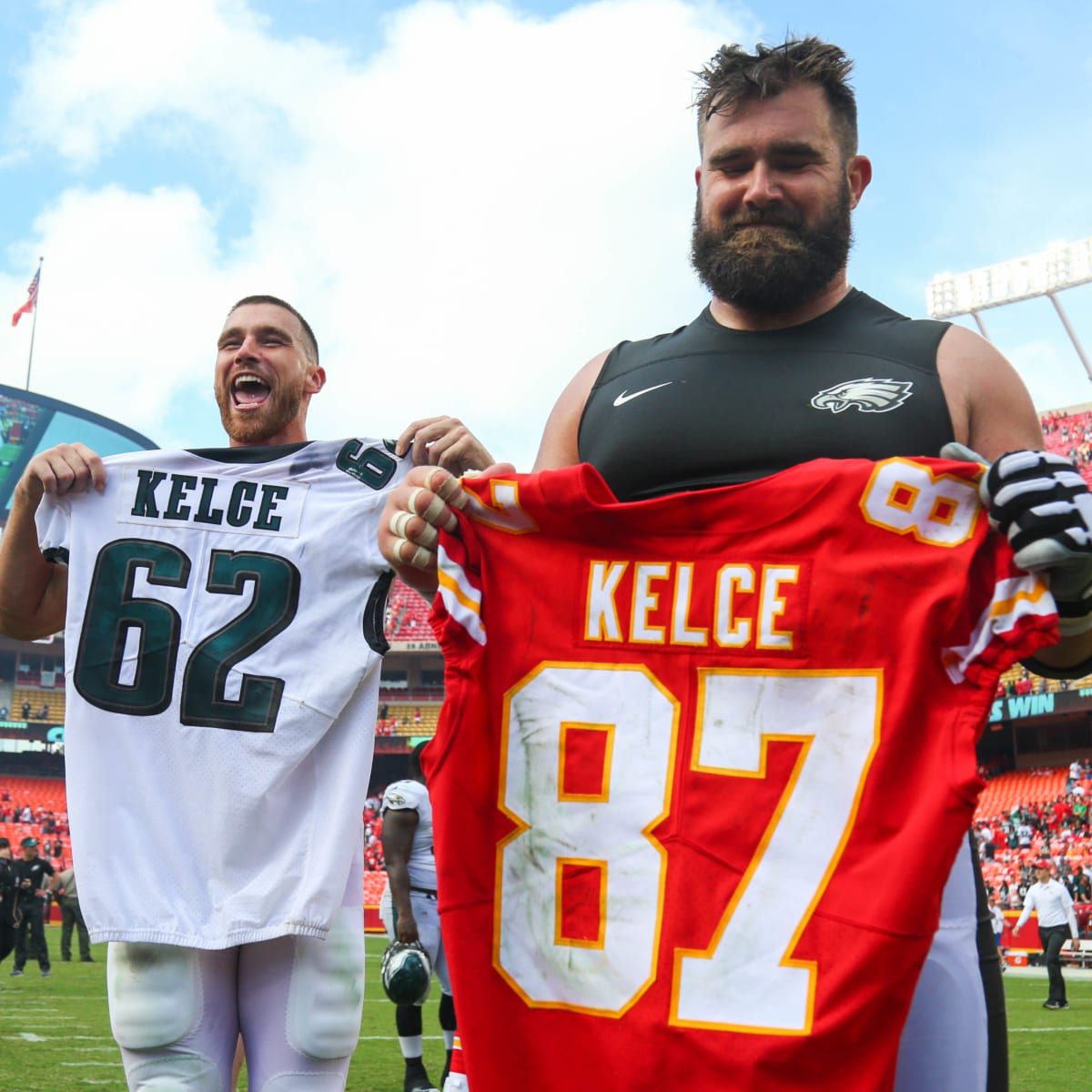 Kelce brothers, Jason and Travis, grew up amid 'enjoyable chaos